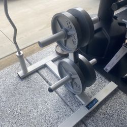 IMPEX Plate/Weight Tree With Plates And Curl Bar 