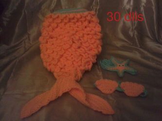 Crochet mermaid set