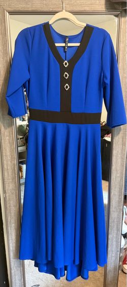 Royal Blue Midi Dress – Size  S-M
