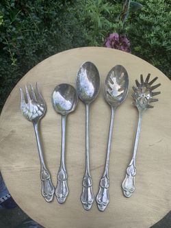 Vintage Silverplate 5 Piece Utensil Set