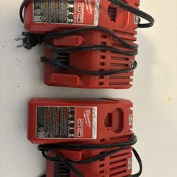 Milwaukee Battery Chargers Set Of 2