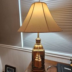 Large Antique Asian Style Table Lamp