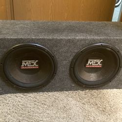 Two 10” MTX subwoofers