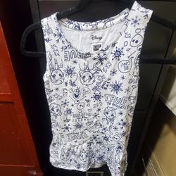 Disney Frozen  L. Spotted Zebra Dress Insize M(8)