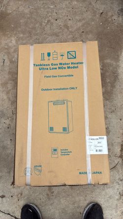 Takagi outdoors, tankless water heater