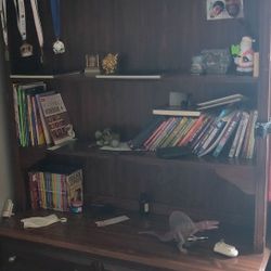 Desk With Bookshelf