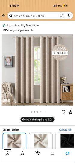 Black out curtains