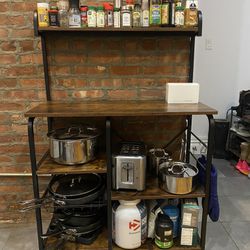 Kitchen Storage Unit With Prep Counter