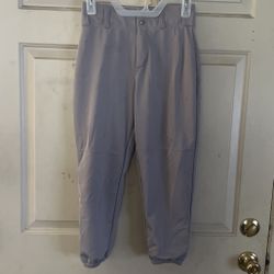 Gray Boys Baseball Pants Size L