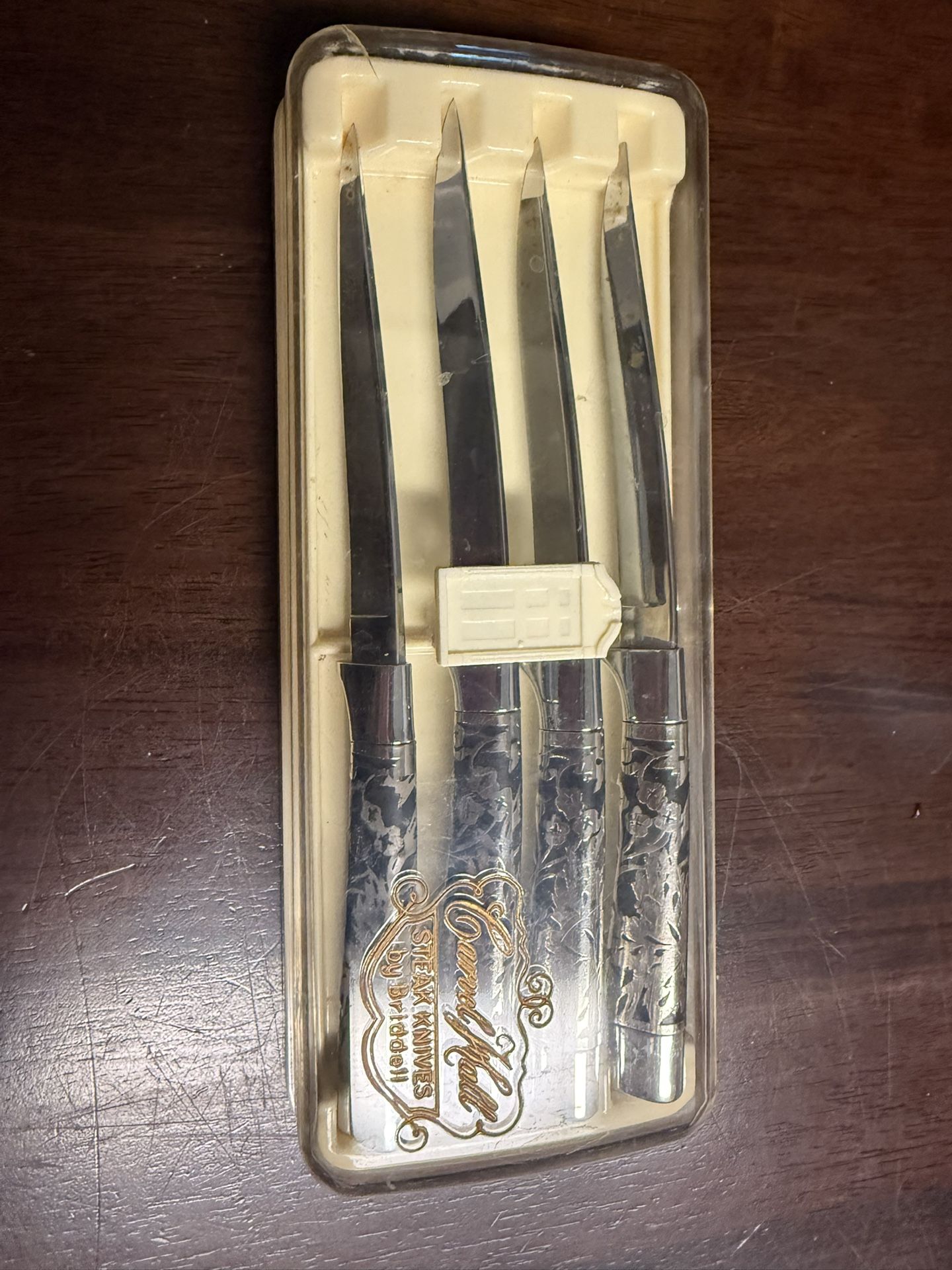 Antique steak knife set