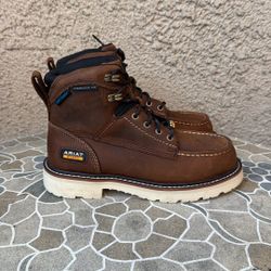 WORK BOOTS ARIAT COMPOSITE TOE WATERPROOF SIZE 6.5 MENS 