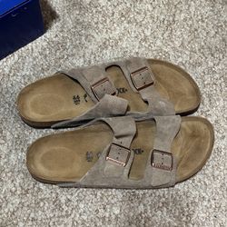 Birkenstock Arizona Taupe Suede Size 13/46