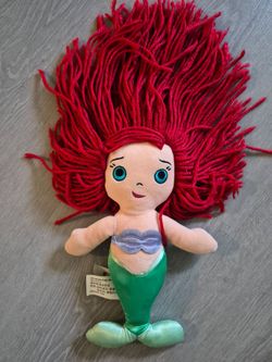 Disney Parks The Little Mermaid Ariel Rag Doll Plush 10"