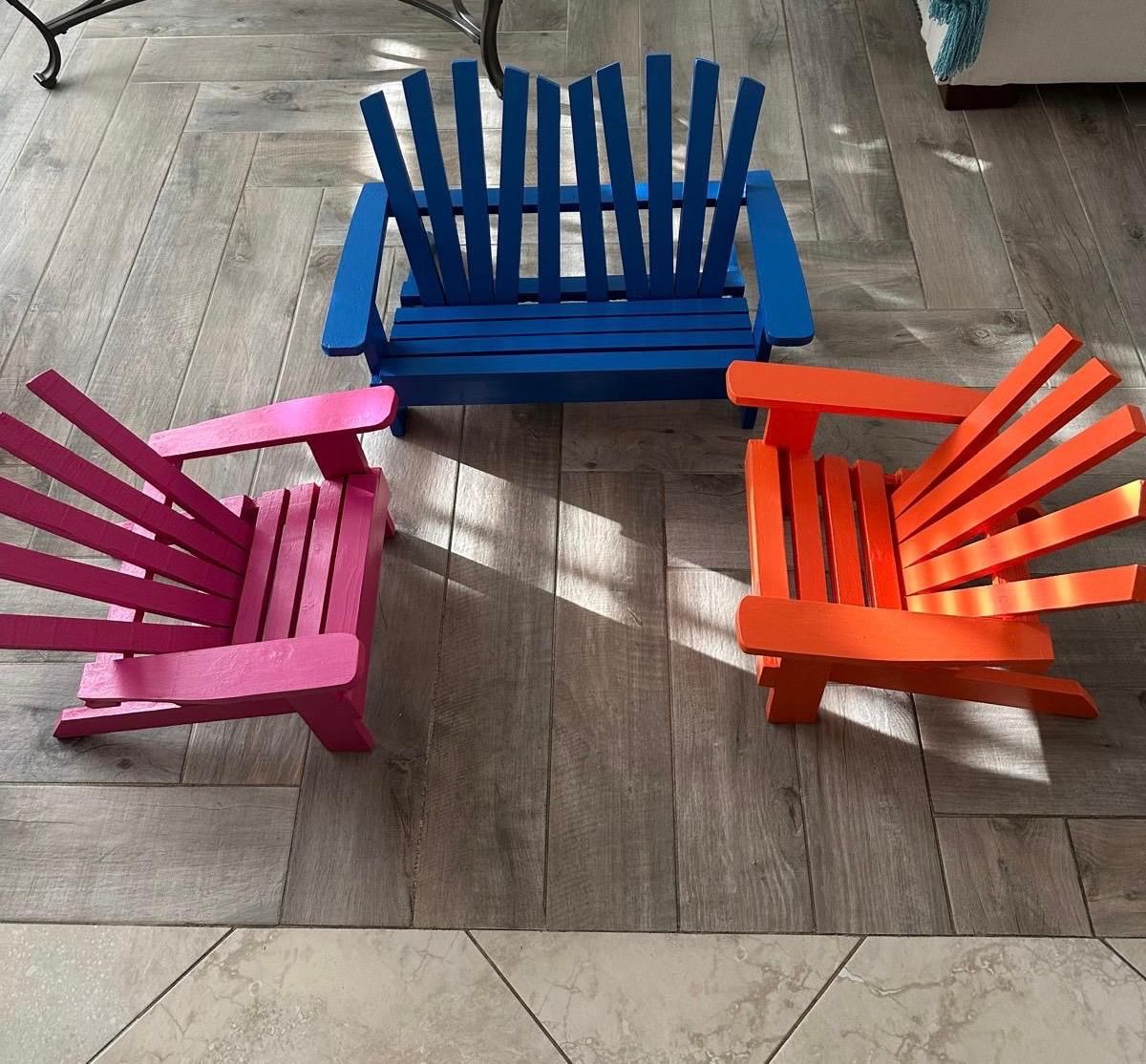 Children’s Wood Chair Set 