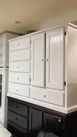 Strong Pinewood White baby wardrobe