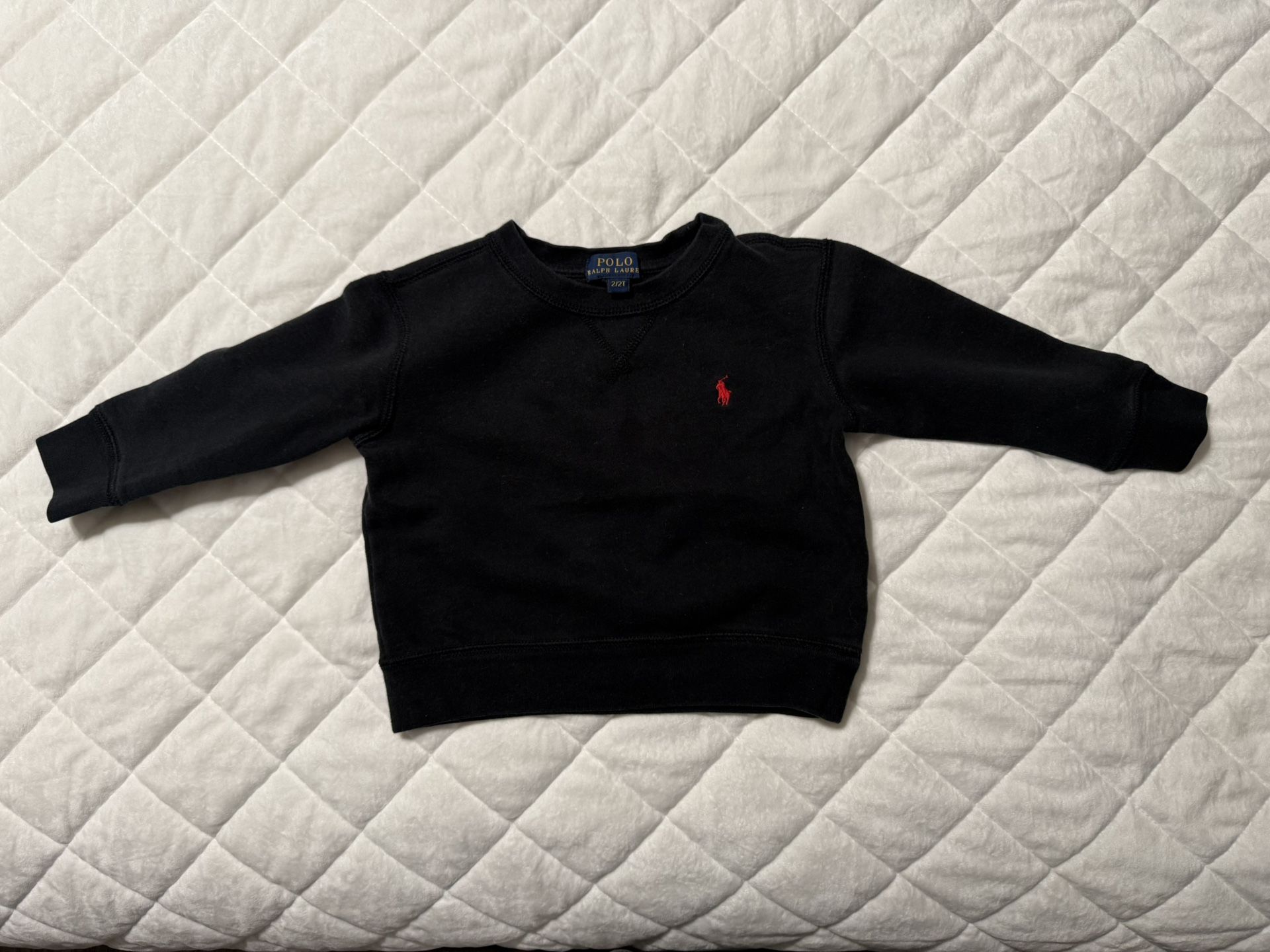 Kids Black Sweatshirt, Ralph Lauren