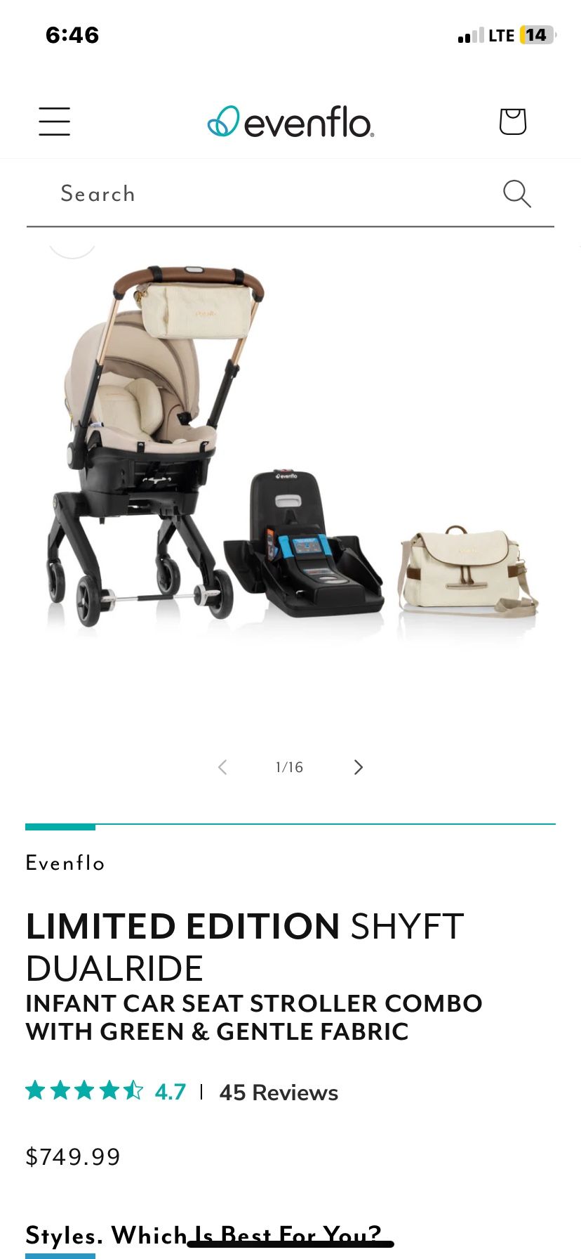 Limited Edition Car Seat And Stroller In - 1 