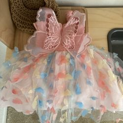 Toddler Butterfly Dress 