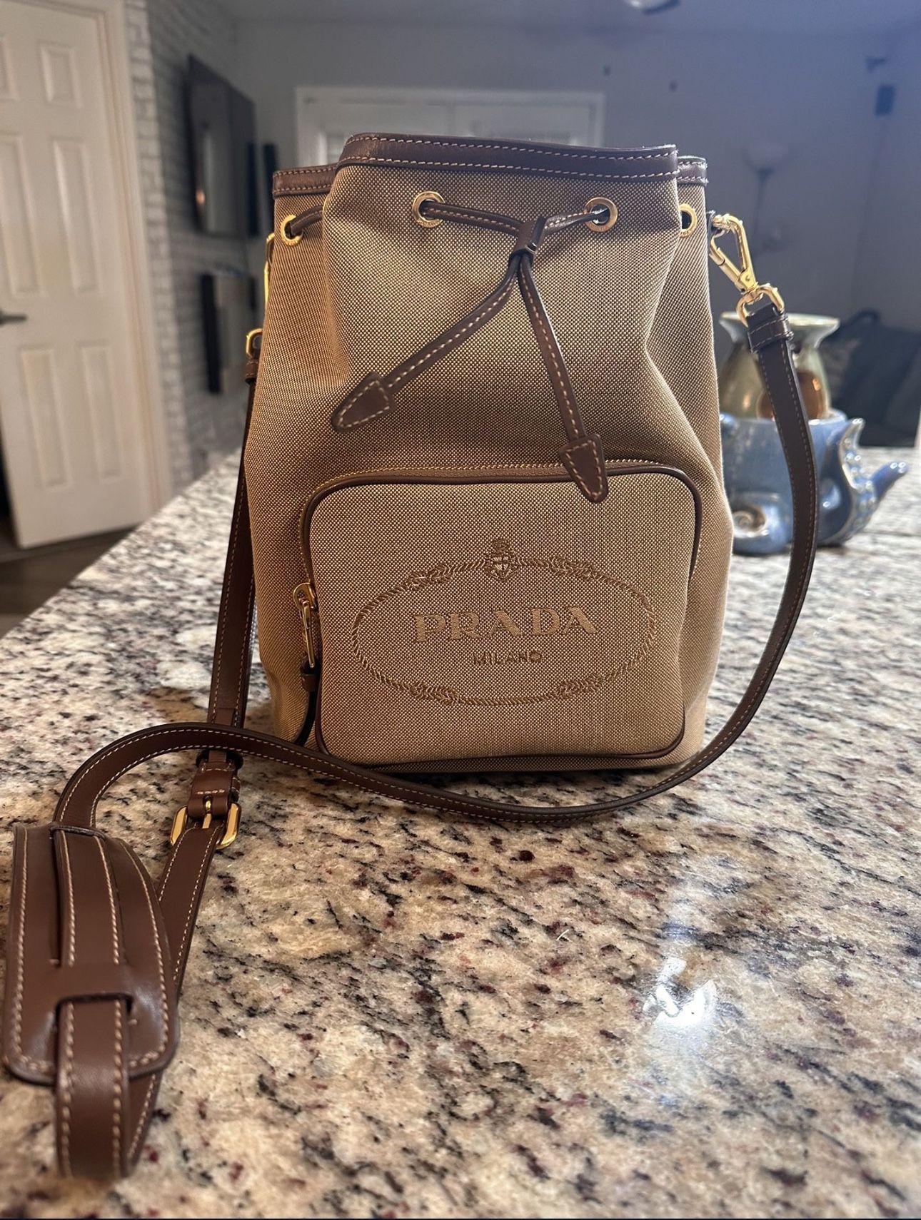 Brown Prada shoulder and crossbody bag