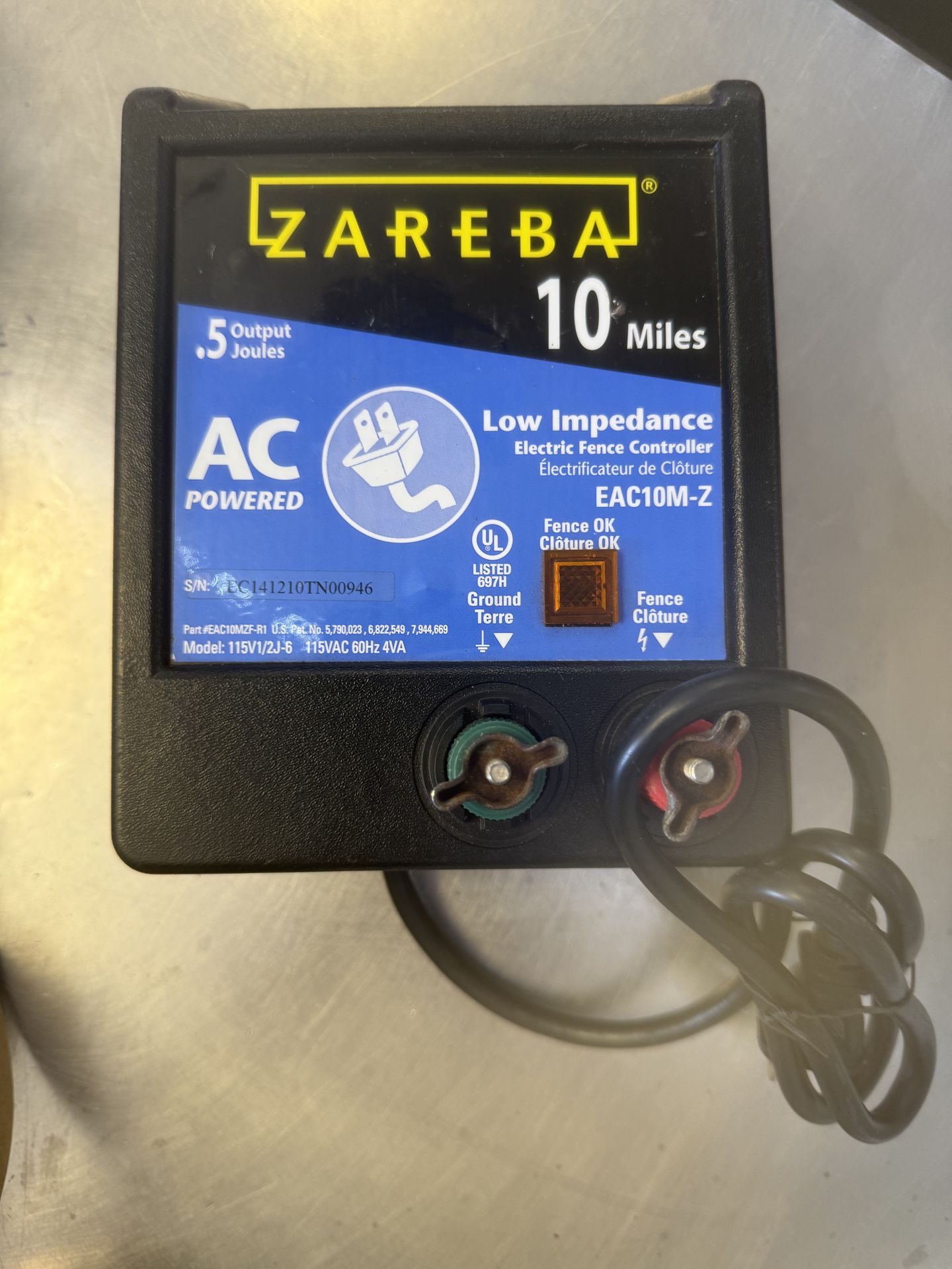Zareba 10-Mile AC Low Impedance Electric Fence Charger