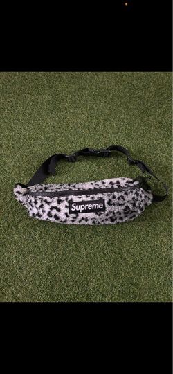 Supreme Leopard Fleece Waist Bag (FW17)