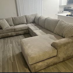 Tan Sectional Couch 