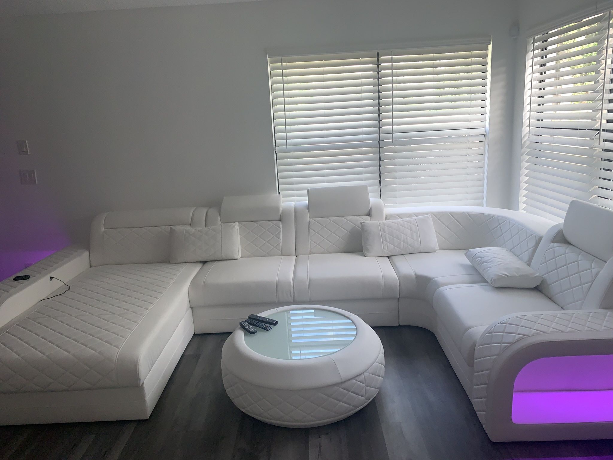 White Leather Couches