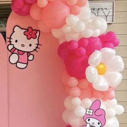 hello kitty balloon garland $200