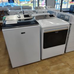$1078 Maytag Washer + Electric Dryer Set, Open Box, Tested, 1 Yr Warranty, Financing Available
