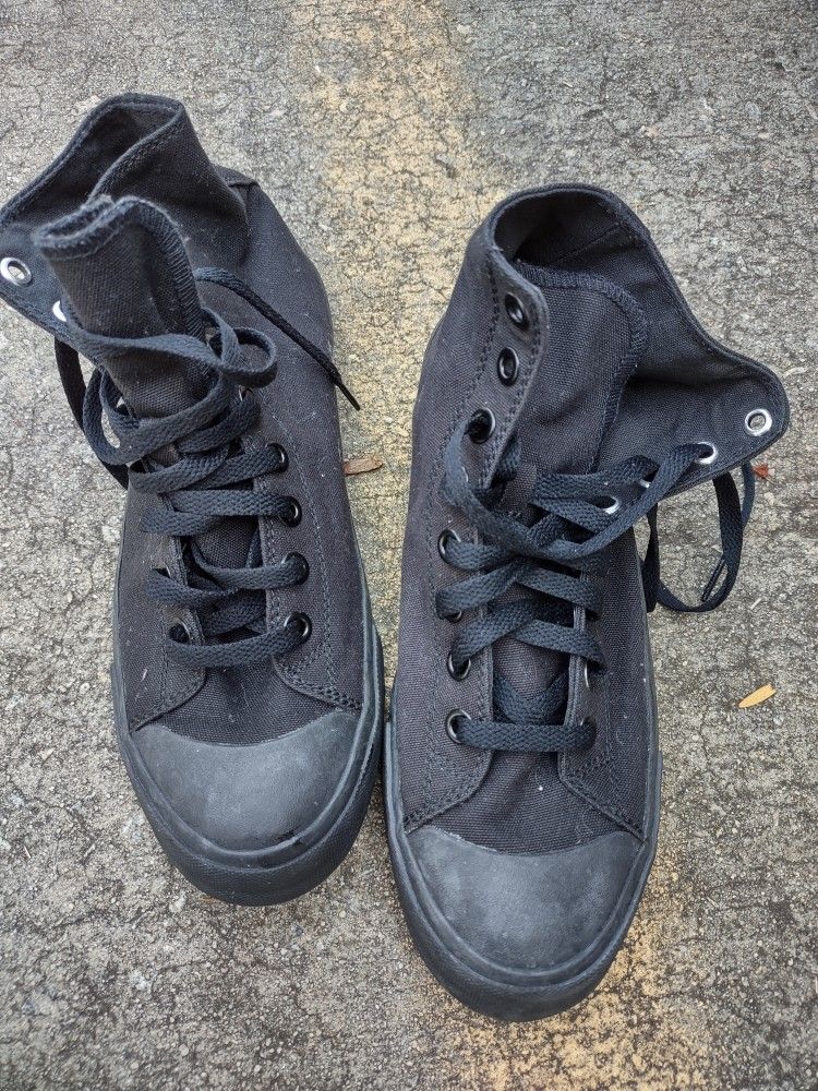 Shoes for Crews Pembroke Slip Resistant Canvas Hi Sneakers M 6.5 W 8 Unisex