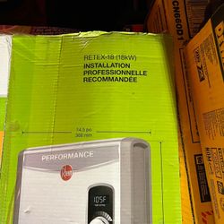Rheem Water Heater Tankless Electric 18kw Modulation 3.51 Gpm 