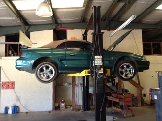 99 down no credit checks and mustang available getting an oil change