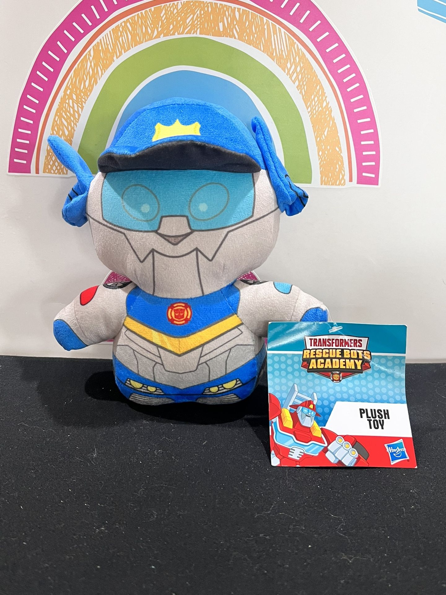 TRANSFORMERS RESCUE BOTS ACADEMY BLUE CHASE 7 INCH SOFT PLUSH - BRAND NEW
