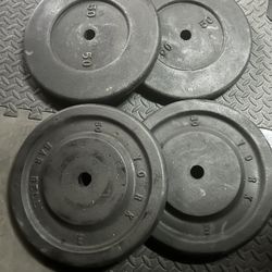 200lbs Standard Iron Weight Plates 
