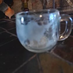 Antique  Cut Glass And Etched 🍷