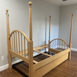 Twin Trundle Bed Frame 