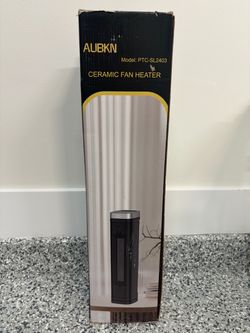 AUBKN PTC-SL2403 Ceramic Tower Space Heater 1500W PTC Thermostat — New
