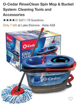 O-Cedar RinseClean Spin Mop & Bucket System
