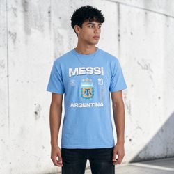 AFA Originals Men’s Messi 10 Argentina Blue Short Sleeve T-Shirt Sz L