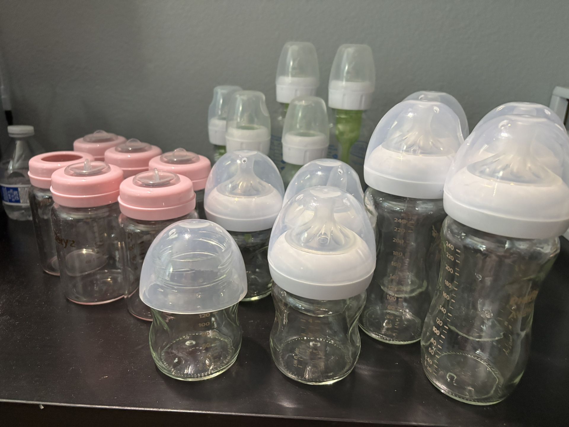 Baby Bottles And Shoes 