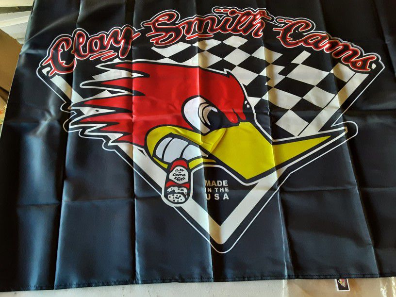 MR HORSEPOWER CLAY SMITH  RACING MUSCLE CARS NEW 3X5FT POLYESTER FLAG BANNER 