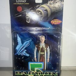 1997 Babylon 5 Lennier W/ Minibari Cruiser Previews Exclusive Figure NEW