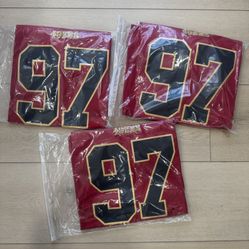Brand New Stitched 49ers Red Rivalries Jerseys $60