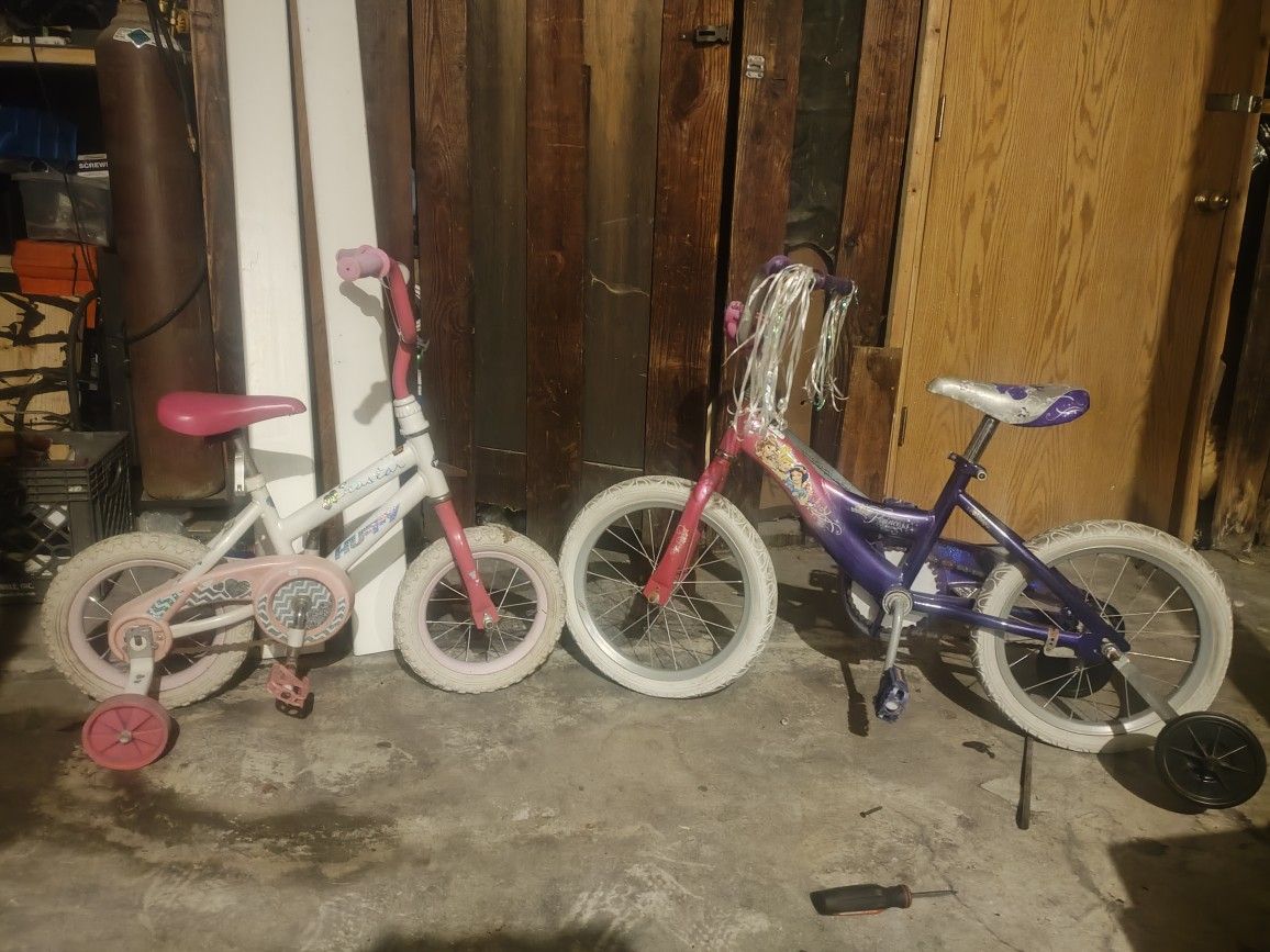 2 Bikes For Kids. 12" And 16" Wheels