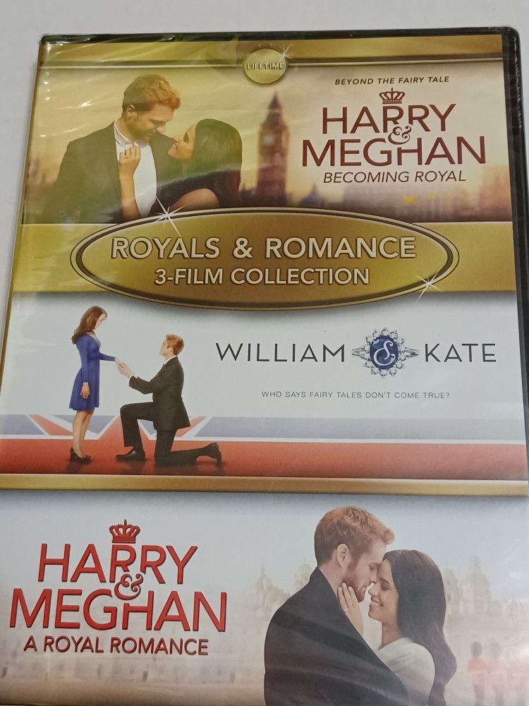 DVD Harry And Meghan Royal The Romance 3 Film Collection Brand New
