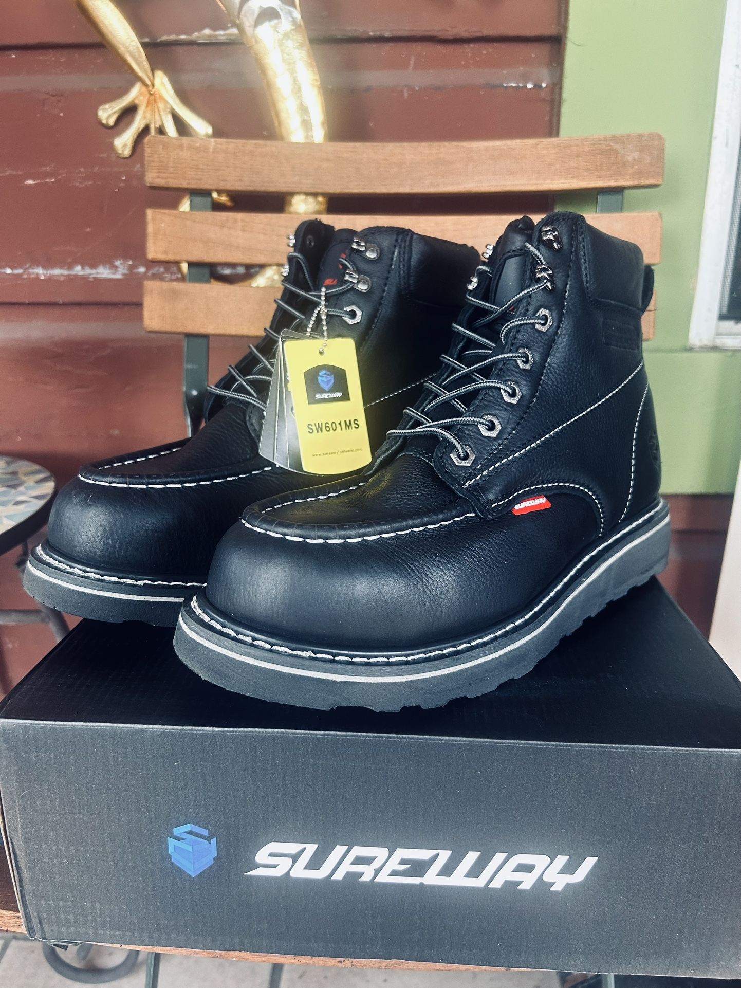 SUREWAY STEEL TOE WORK BOOTS
