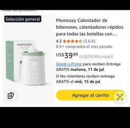 Momcozy calentador de biberones originally $40