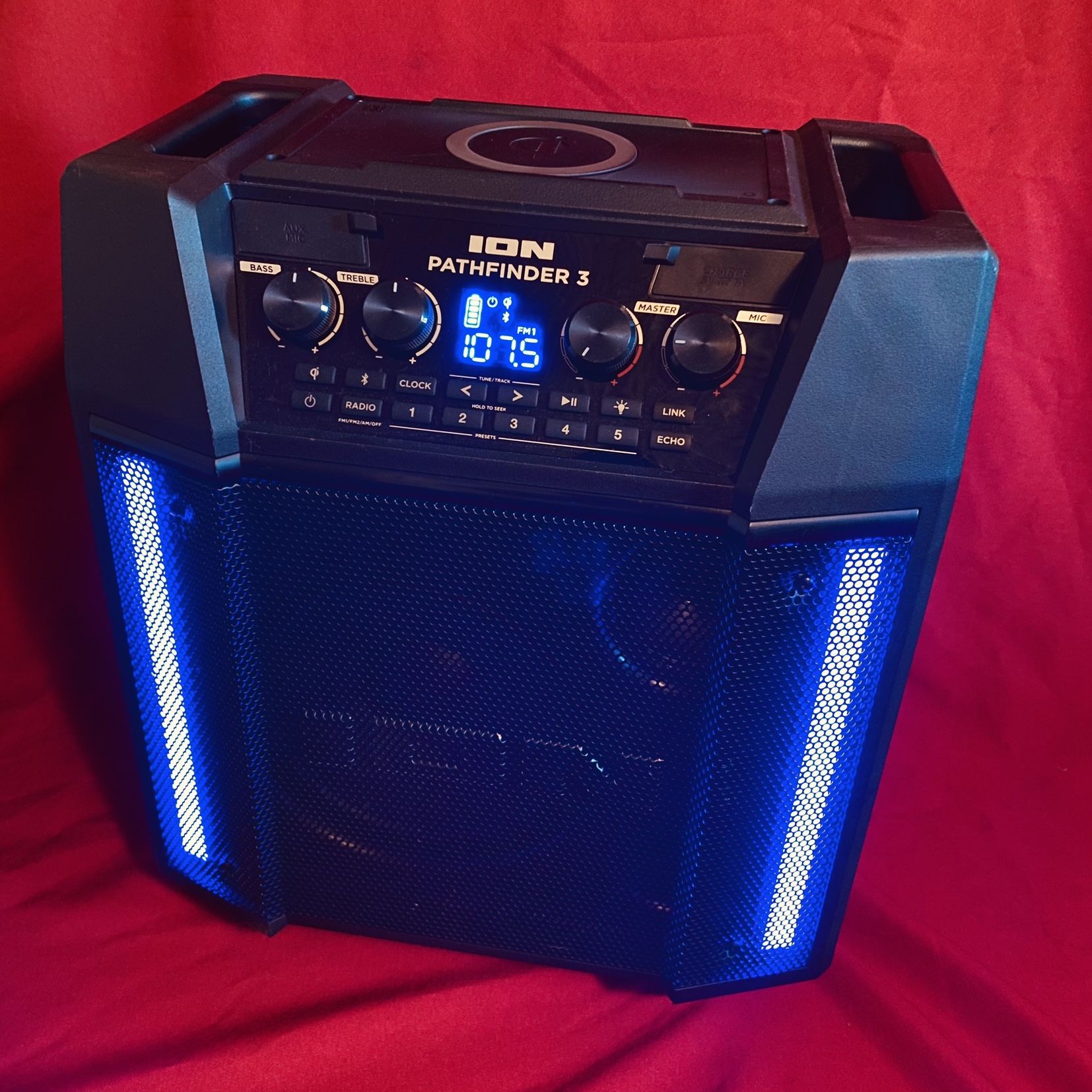Ion Pathfinder 3 High Quality Portable Bluetooth Speaker w QI