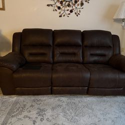 Ashley Dual Reclining Sofa Couch $600.00 SOLD