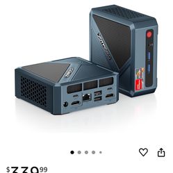 N2 Mini PC, Ryzen 5 6600H (up to 4.5GHz), 32GB DDR5 512GB PCIe SSD Mini Desktop Computers, USB4/Quad 4K Display/Wi-Fi 6E/BT 5.2/2.5 Gigabit LAN Mini G